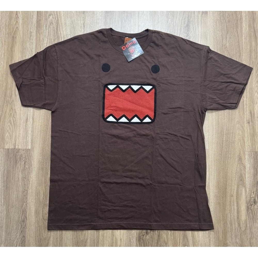 Vintage Y2K Domo Face Brown‎ T Shirt Size 2XL